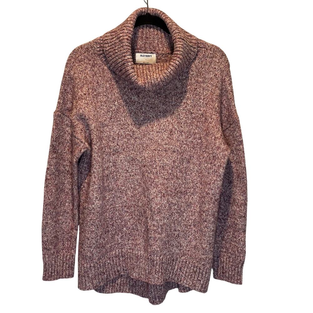 Old Navy Purple Marled Knit Turtleneck Sweater - size Medium